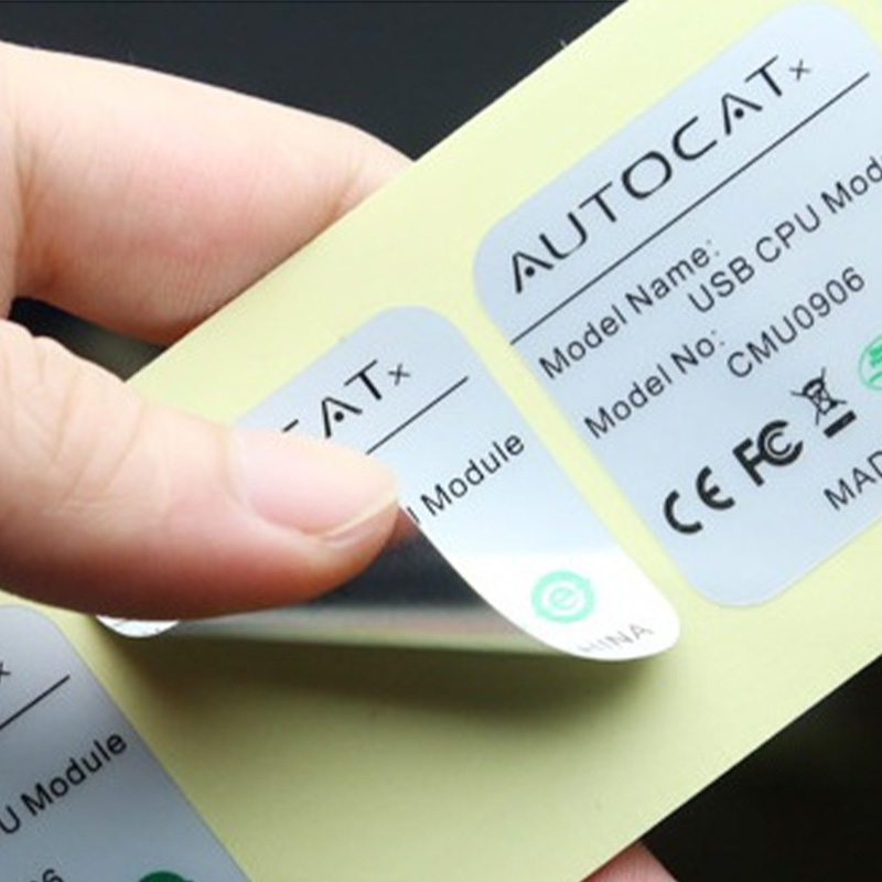 TLSMB 50#(W)A White Thick Base UL Adhesive Color-Changing Matte Silver PET Film